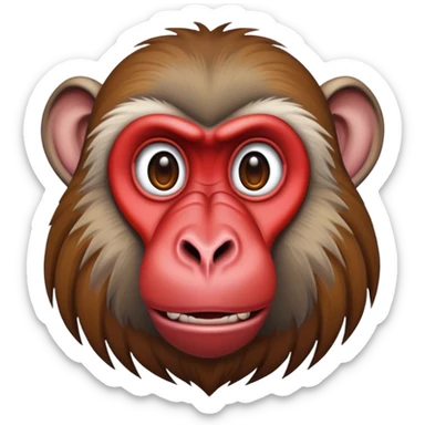 mandrill baboon sticker
