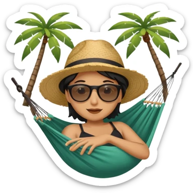 take the last image and make the hole bigger, and the hammock smaller sticker