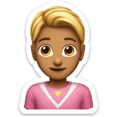 Corazón rosa bonito sticker