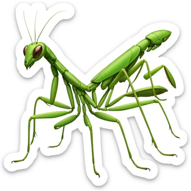 Praying mantis sticker