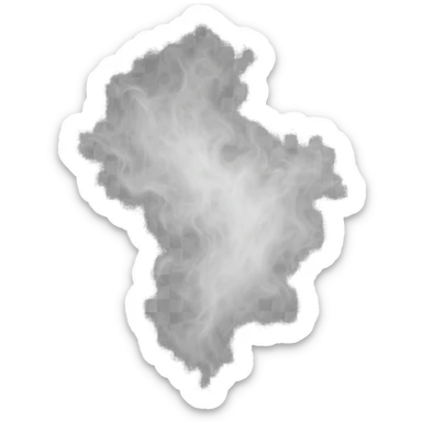 wispy white mist cloud, transparent background, ethereal look sticker