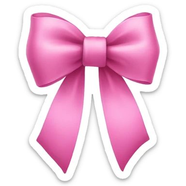 pink bow sticker