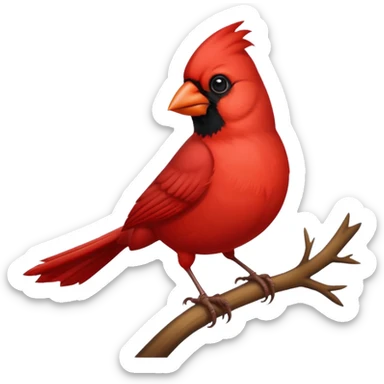 Red Cardinal emoji sticker