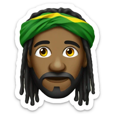 Rasta jah man sticker