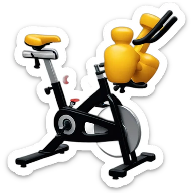 Dumbell and spin bike sticker
