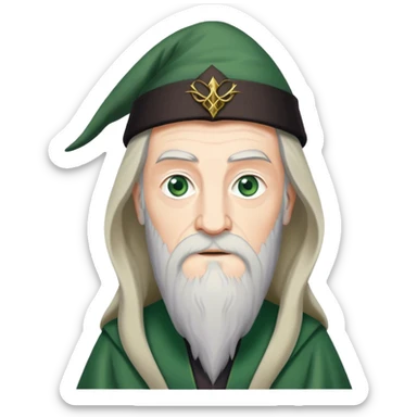 Albus Dumbledore green sticker
