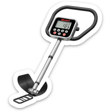 Realistic metal detector like a minelab sticker