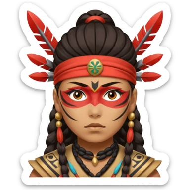 yayoi warrior face sticker