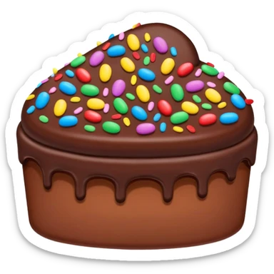 mitten cake  sticker