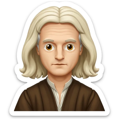 isaac newton sticker