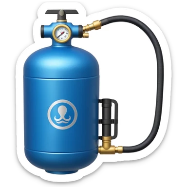 scuba diving oxygen tank sticker