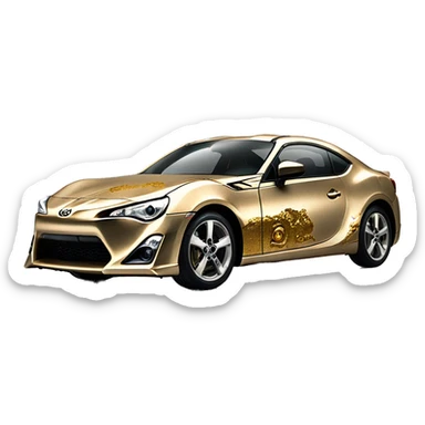  Side shot 2013 Toyota 86 C-3PO tarnished from space  sticker