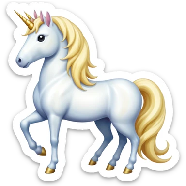 unicorn standing sticker
