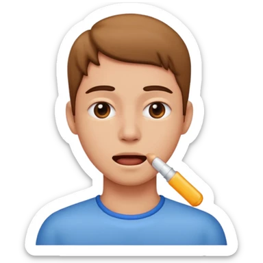 throat it should be visible  sticker