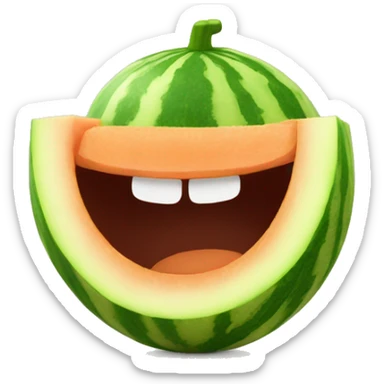 melon smile sticker