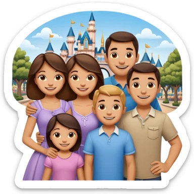 Disneyland with 3 kids sticker