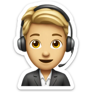 call center agent sticker