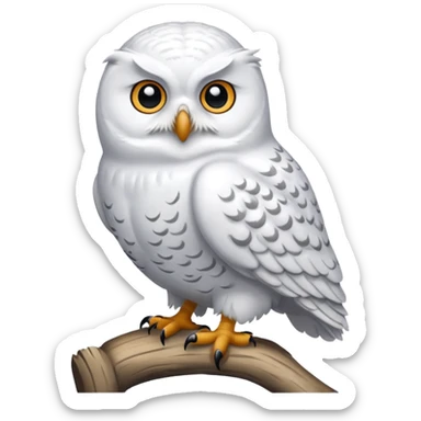 Snowy owl sticker