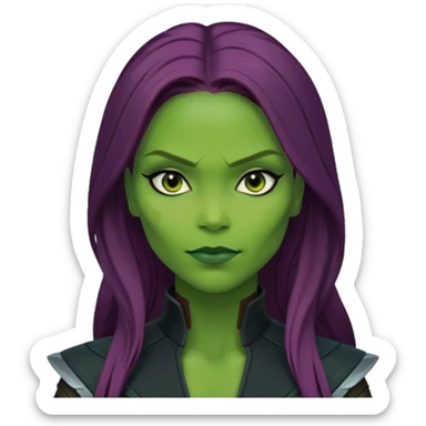 gamora from Guardians of the Galaxy movie sticker