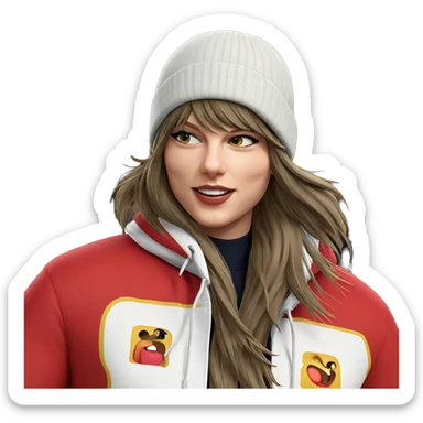 casual style with beanie hat sticker