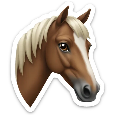 Noriker horse portrait sticker