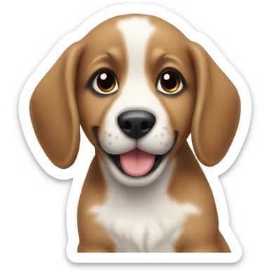 Merry Christmas Puppy sticker