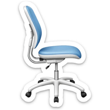 Egronomic white chair sketch sticker
