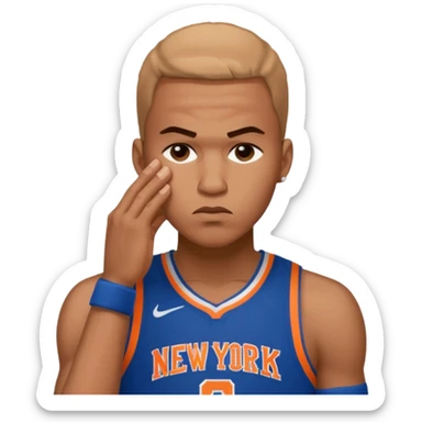  new york knicks facepalming sticker