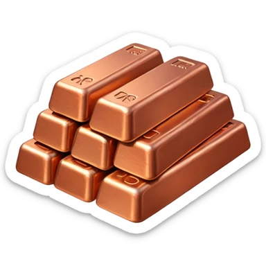 copper ingots sticker