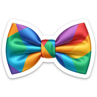 Rainbow bowtie sticker