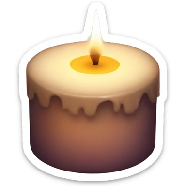 Cosy candle sticker