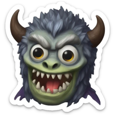klaus pope Monster monstre sticker