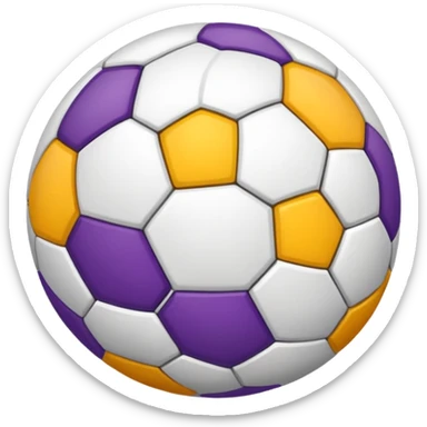 bola lgbtq+ roxo e branco sticker