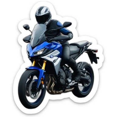 Yamaha tracer 7 icon performance blue and silver sticker