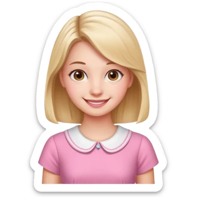 Cute preppy and pink sticker