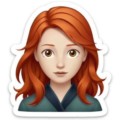 Chappell Roan, is an American singer and songwriter from Missouri. Working with collaborator Dan Nigro, the majority of her music is inspired by 1980s synth-pop copper red hair long sticker