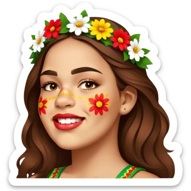 Flower-Crowned Dancer sticker