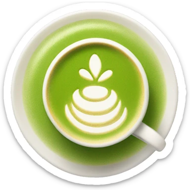 matcha latte  sticker