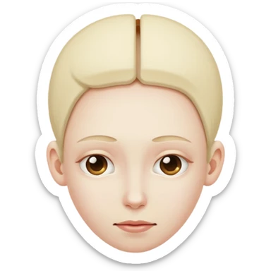 A person sitting on another persons head sticker