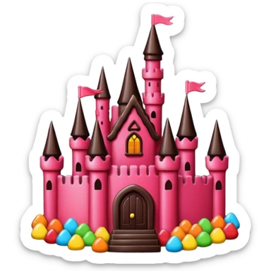 gloomy candy castle sticker