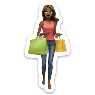 shopaholic  sticker