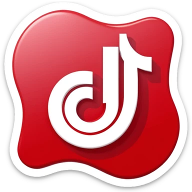 tiktok logo sticker