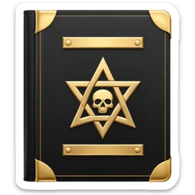 black magic book sticker