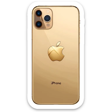Gold iPhone 16 Pro Max, replace apple logo with cross backview sticker
