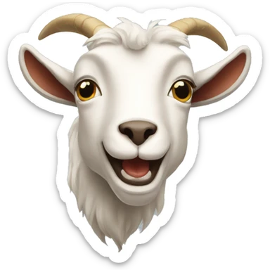 goat bucking like a bull sticker