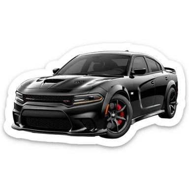 dodge charger hellcat widebody sticker