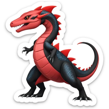 Salandit-Salazzle-Salamence-hybrid-fusion (full body) sticker