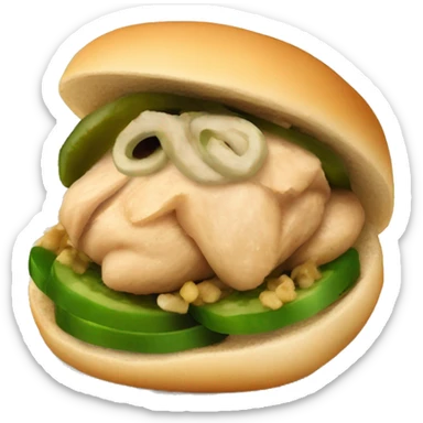 chicken shawarma with garlic sauce and pickles sticker