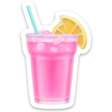 Pink aesthetic drink sticker