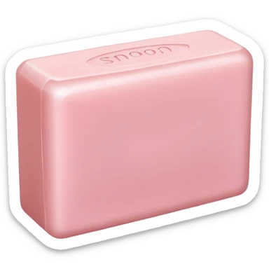 Light pink soap bar sticker